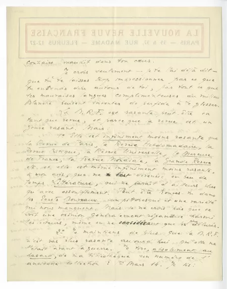 06-66-d J Rivière à A Gide 15 janv 1921 p1 verso