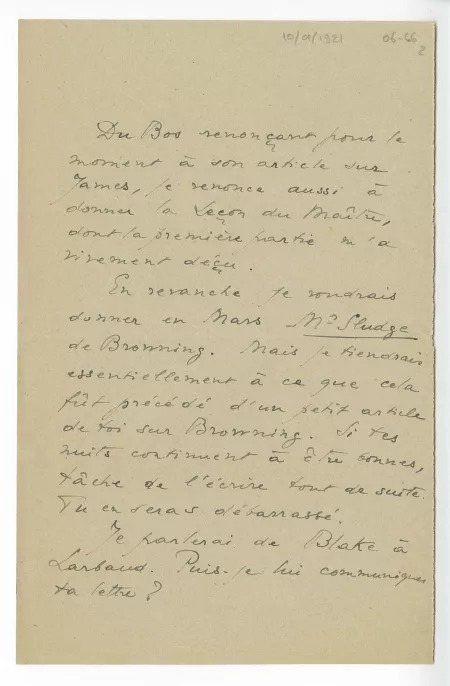 06-66-f J Rivière à A Gide 10 janv 1921 p2