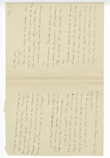 06-90-b A Gide P.A. sur P Adam mai 1921 p3 recto