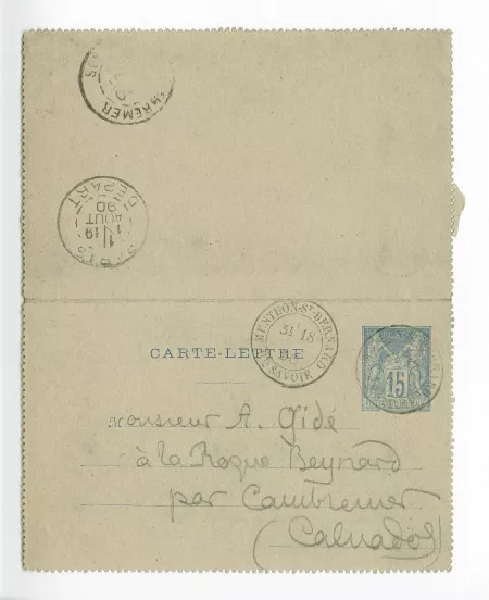 07-13-a P Louÿs à A Gide 18 août 1890 verso