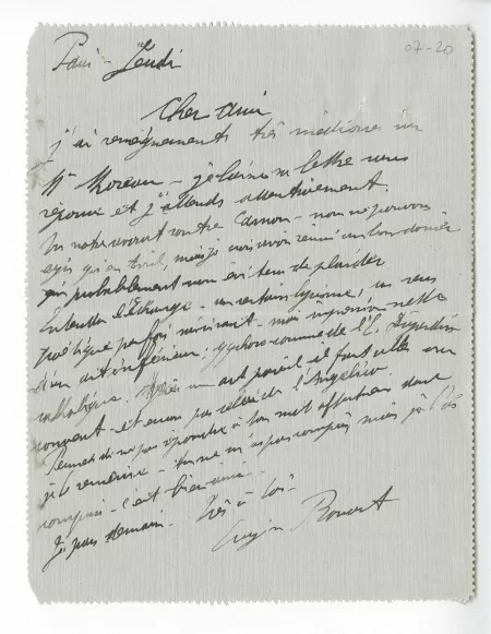 07-20-b E Rouart à A Gide 20 janv 1914 recto