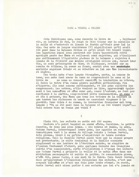 07-31-a A Gide Mané Thékel Pharès 1941 dactylo p1