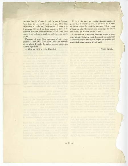 07-39-a A Gide sur Ch Beck dans La Nervie nov 1931 verso