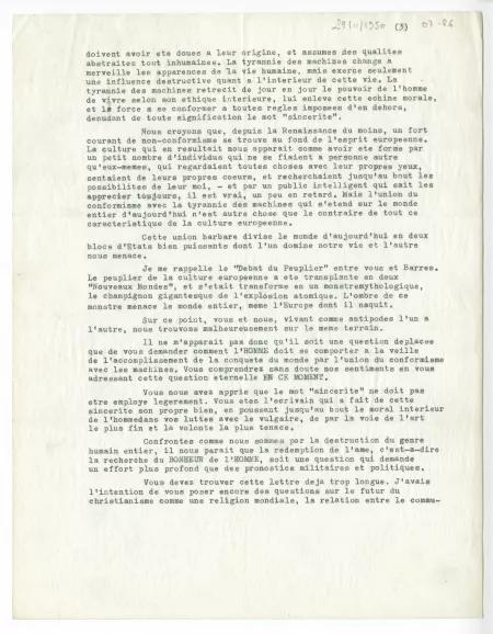 07-86-a M Nakamura à A Gide 29 nov 1950 p3