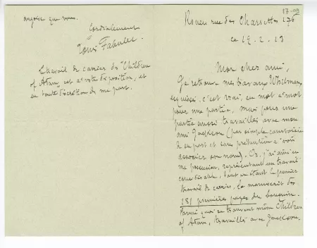 17-09-t L Fabulet à A Gide 19 fév 1913 recto