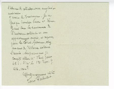 17-09-x L Fabulet à A Gide 21 oct 1913 verso