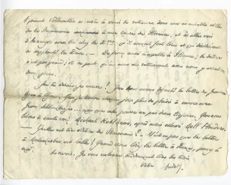 18-02-ah A Gide à M Drouin 22 janv 1905 p 2 verso