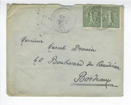 18-02-am A Gide à M Drouin 09 fév 1904 enveloppe recto