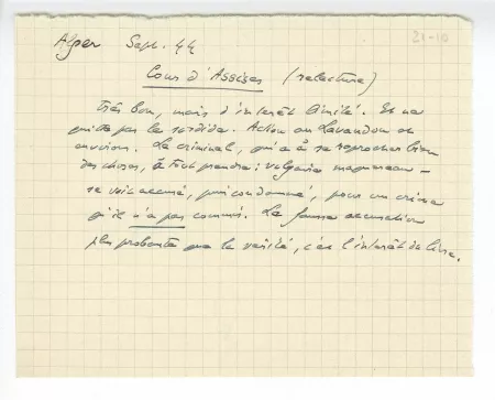 21-10-h A Gide sur G Simenon d p 21 Cour d'Assises