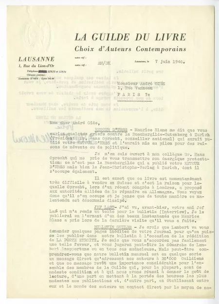 22-04-j A Mermoud à A Gide 07 juin 1946 recto