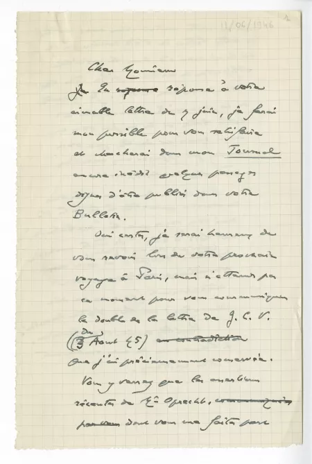 22-04-k A Gide à A Mermoud 11 juin 1946 p1 recto