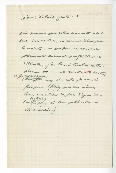 22-04-k A Gide à A Mermoud 11 juin 1946 p2
