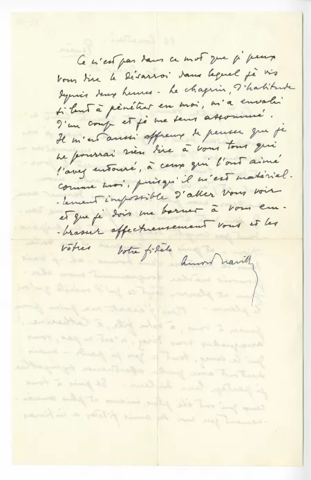 25-03-ae A Naville à M Van Rysselberghe 20 fév 1951 verso