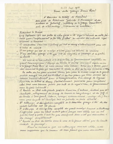 25-10-dd GDA à anonyme copie TVR 23 sept 1914 recto