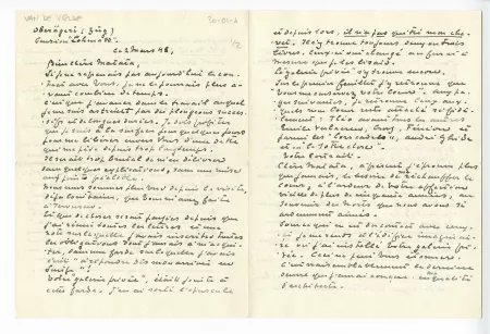 30-01-A-71 HVDV à MVR 02 mars 1948 p1 recto