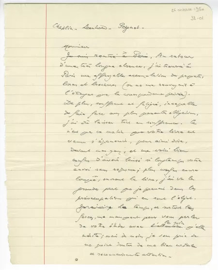 32-01-u AG à KH 26 oct 1950 ms