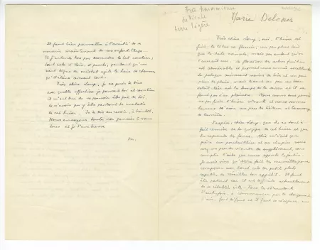 34-09-h M Delcourt à A Mayrisch 14 mai 1942 recto