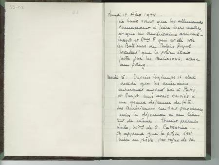 35-05-b É Van Rysselberghe journal de 1944 p01 recto