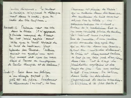 35-05-b É Van Rysselberghe journal de 1944 p01 verso & p02 recto
