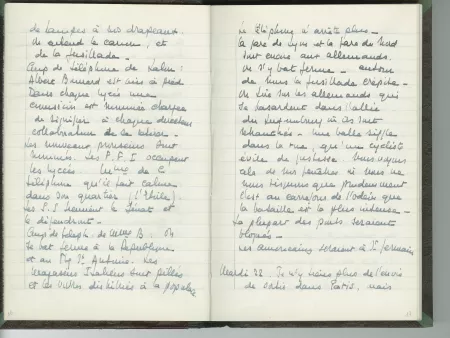 35-05-b É Van Rysselberghe journal de 1944 p08 verso & p09 recto