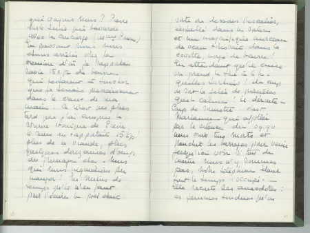 35-05-b É Van Rysselberghe journal de 1944 p24 verso & p25 recto