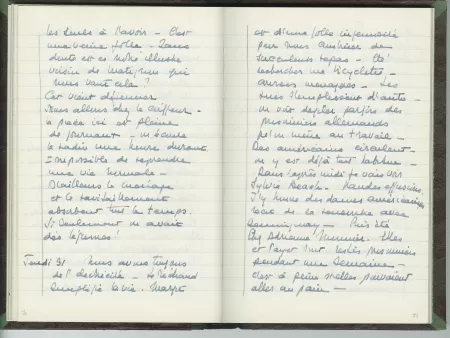 35-05-b É Van Rysselberghe journal de 1944 p38 verso & p39 recto