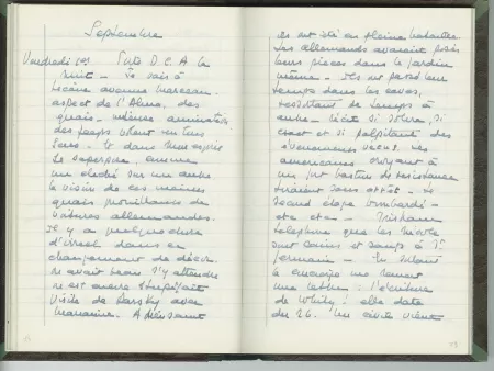 35-05-b É Van Rysselberghe journal de 1944 p39 verso & p40 recto