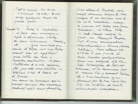 35-05-b É Van Rysselberghe journal de 1944 p41 verso & p42 recto