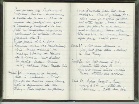 35-05-b É Van Rysselberghe journal de 1944 p42 verso & p43 recto