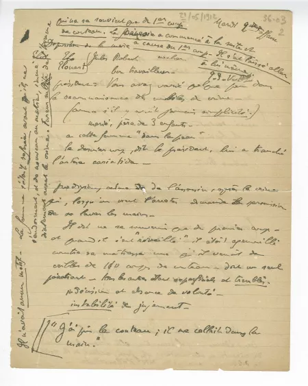 36-03 A Gide Cour Assises 21 mai 1912 p2 recto