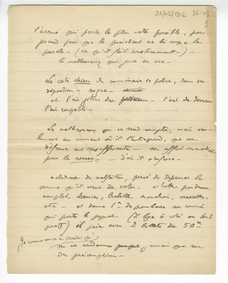 36-03 A Gide Cour Assises 22 mai 1912 p3 recto