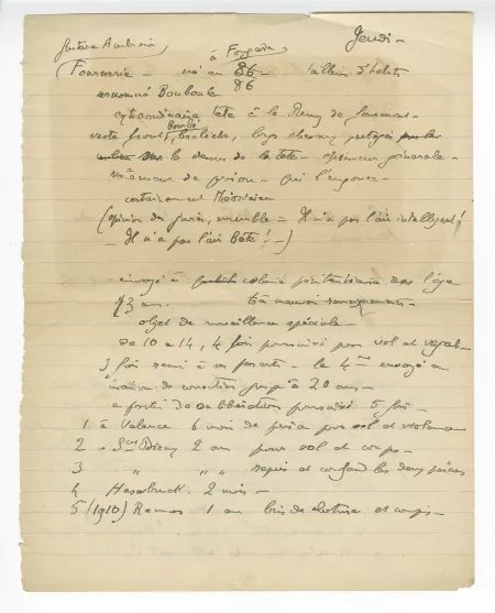 36-03 A Gide Cour Assises 23 mai 1912 p1 verso