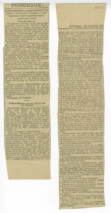 36-03 A Gide Cour Assises Journal de Rouen 23 mai 1912 parties 1&2