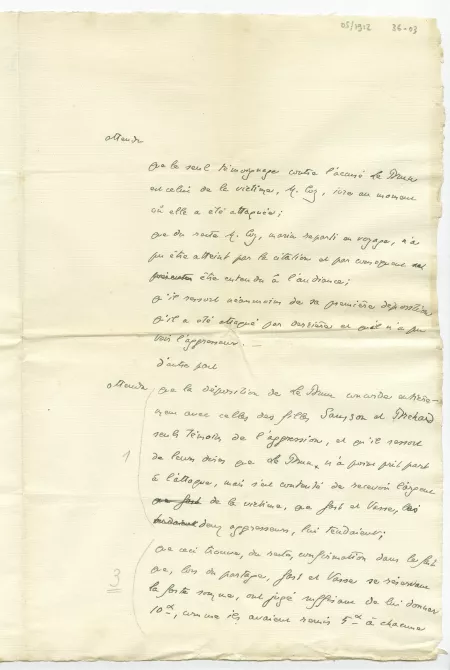 36-03 A Gide Cour Assises attendus mai 1912 p1 recto