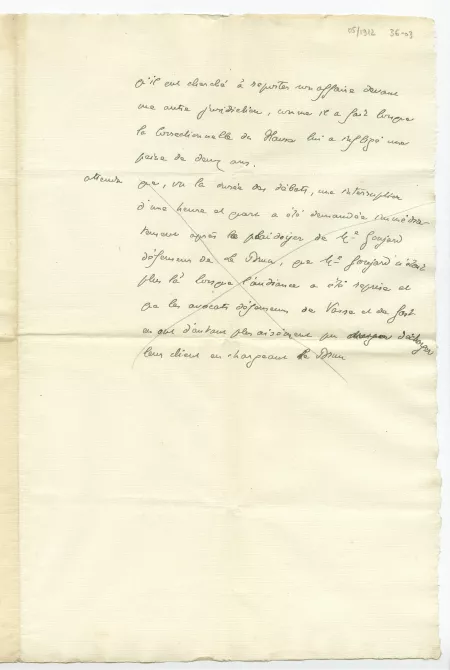 36-03 A Gide Cour Assises attendus mai 1912 p2 recto