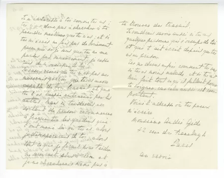 36-03 A Gide à H Le Brun 27 mai 1912 verso