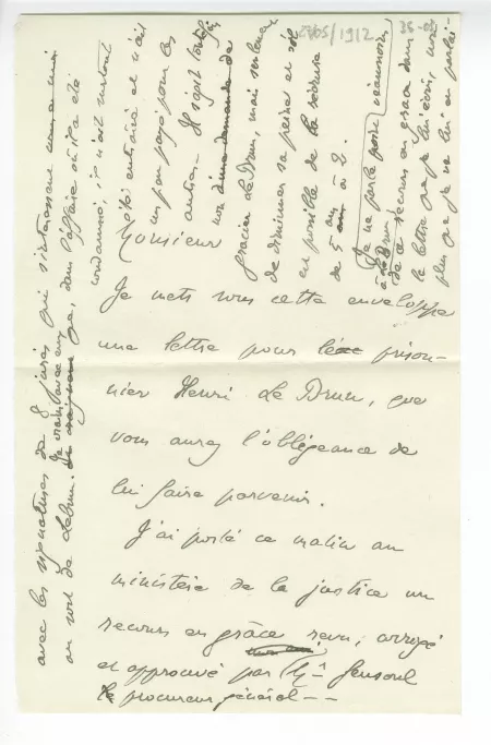 36-03 A Gide à anonyme 27 mai 1912 p1