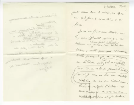 36-03 A Gide à anonyme 27 mai 1912 p2 recto