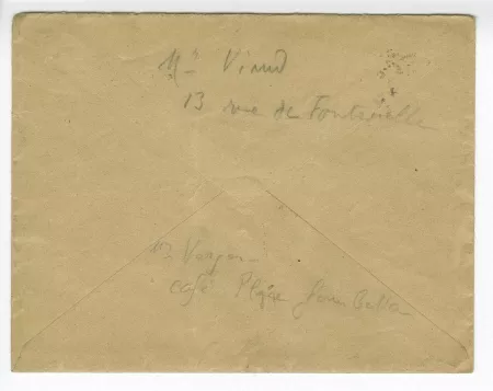 36-03 mère H Le Brun à A Gide 23 sept 1912 enveloppe verso