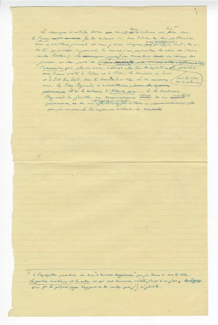 40-09 AG notes & textes juil 1943 p1 recto