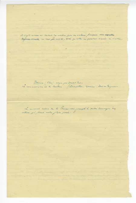 40-09 AG notes & textes juil 1943 p1 verso