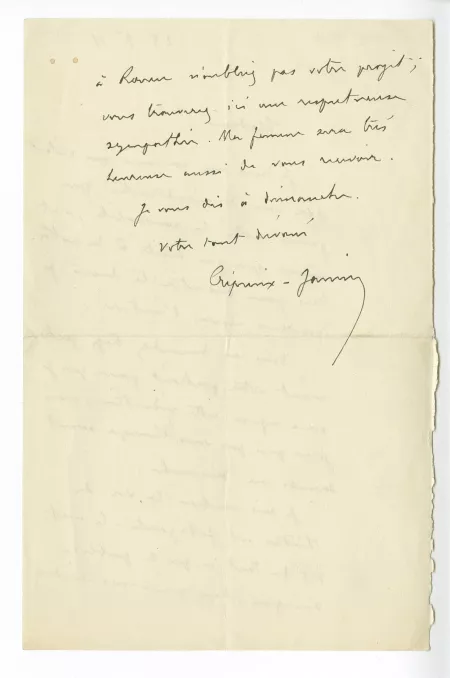 41-01-ac J Crépieux-Jamin à anonyme 23 sept 1911 verso