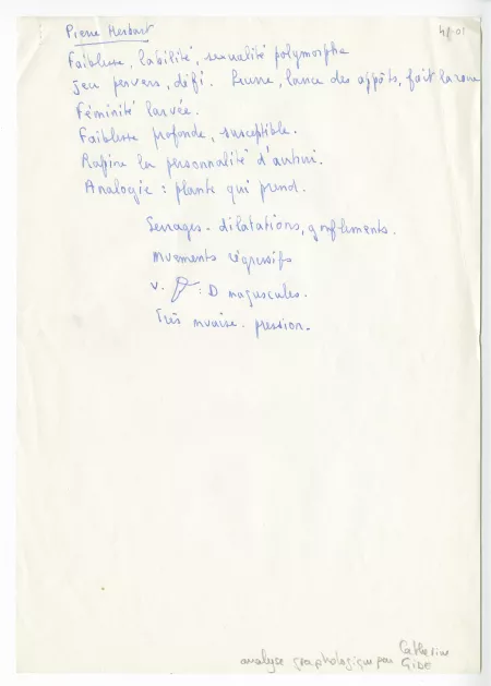 41-01-bd P Herbart à É Van Rysselberghe 19 avril 1970 grapho par C Gide