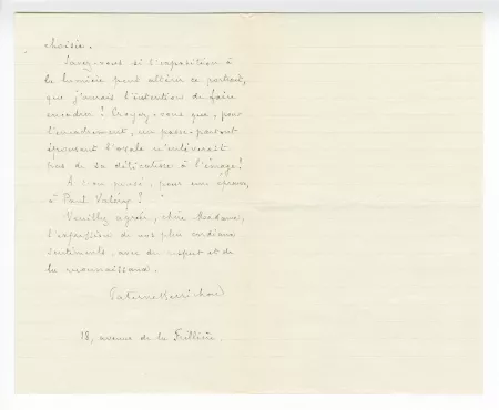 41-01-d P Berrichon à M Van Rysselberghe 08 avril 1916 verso