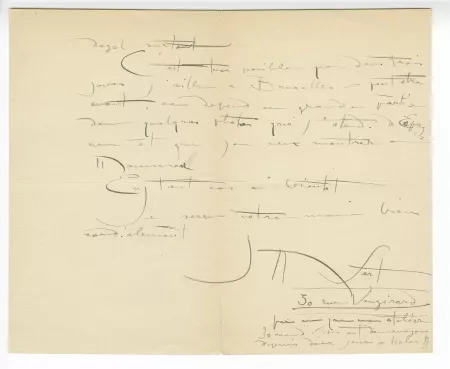 41-01-dp J M Sert y Badia à anonyme 1901 verso