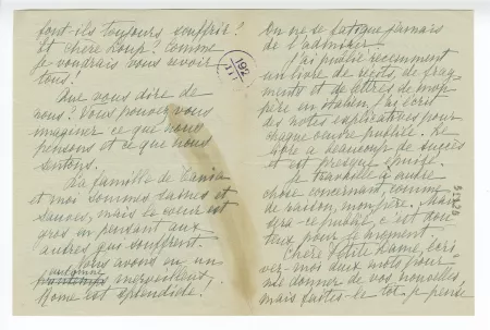 41-01-eb T Soukhotine Tolstoï à M Van Rysselberghe 28 déc 1942 verso