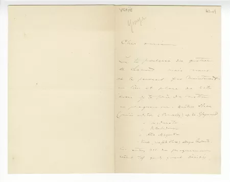 41-01-ej E Ysaÿe à O Maus 1902 recto