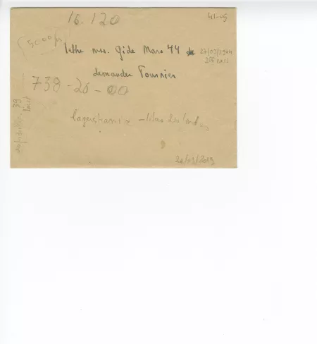 41-05 enveloppe avec indications