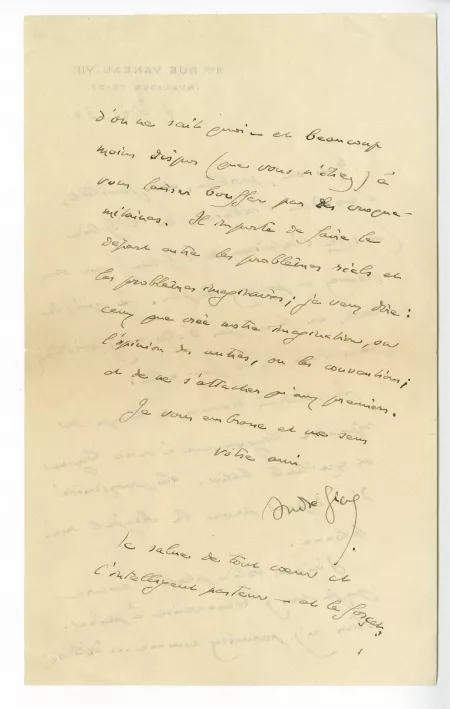 41-08-e A Gide à M Gavillet 04 déc 1937 verso