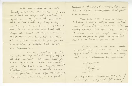 B-05-a A Gauthier à A Gide 30 janv 1932 p1 verso